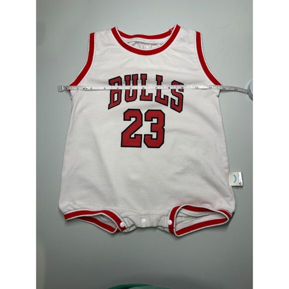 Micheal Jordan 23 Chicago Bulls Baby Toddler Jersey Romper, 6-9 months - Picture 7 of 13